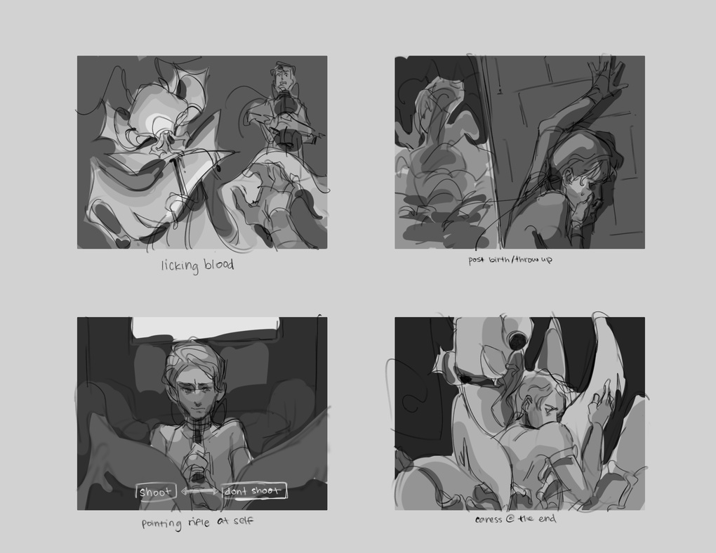 'bloodchild' concept art | 2024, digital